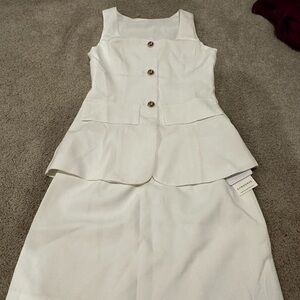 Two piece chic white set